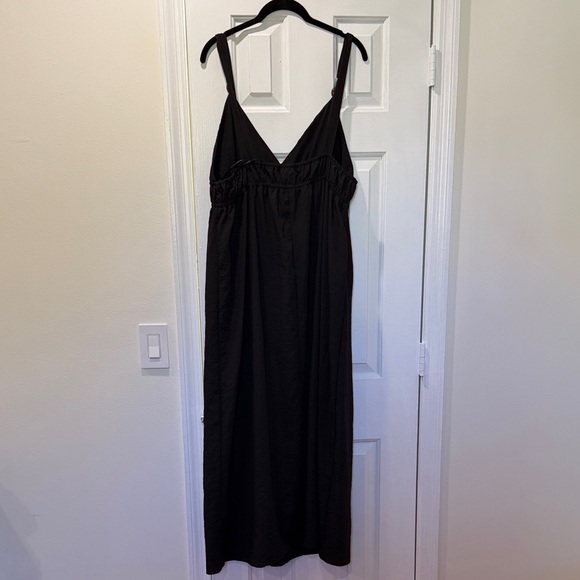 Zara Black Maxi Dress. Beaded Strap. LBD - Picture 4 of 5